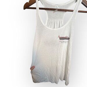 Harvey Traveler Bark Boat Tank Top Bella + Canvas White Women’s Small